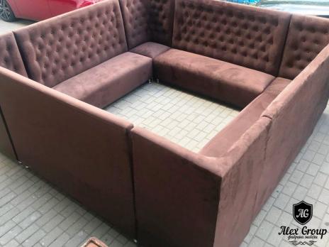  Угловой диван для кафе бара ресторана